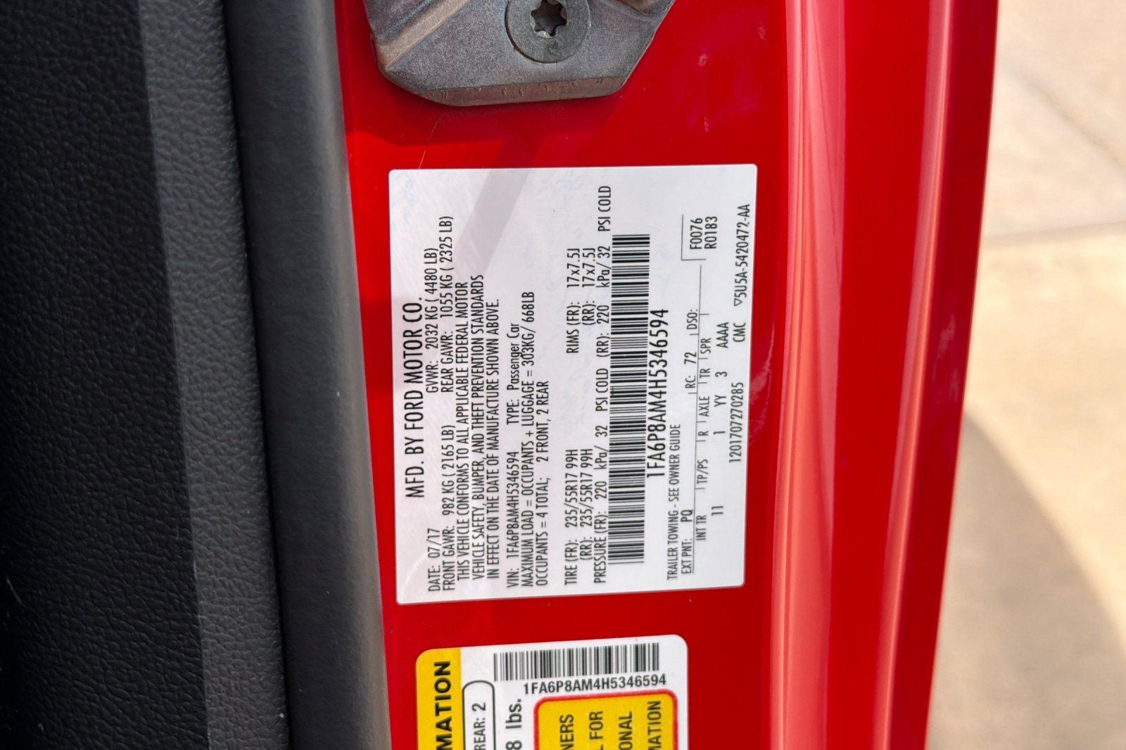 2017 Ford Mustang V6