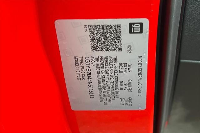 2022 Chevrolet Corvette Stingray 2LT