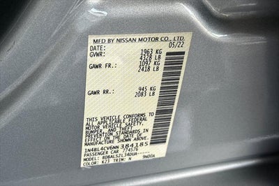 2022 Nissan Altima 2.5 SR