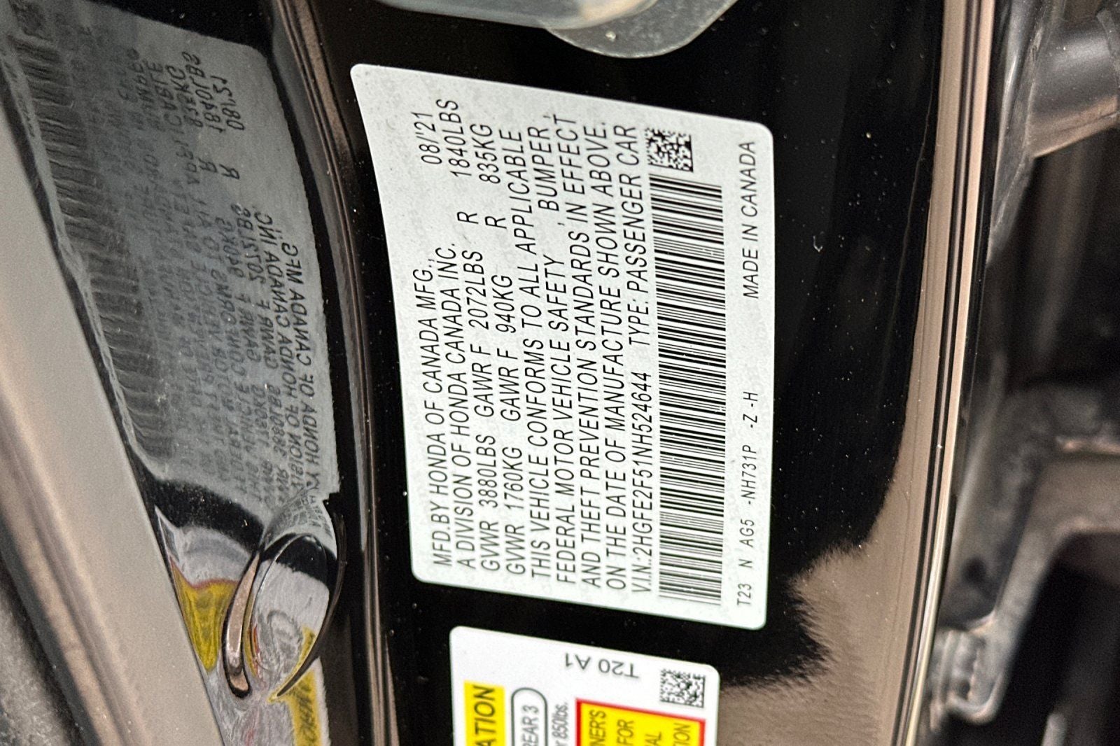 2022 Honda Civic Sport