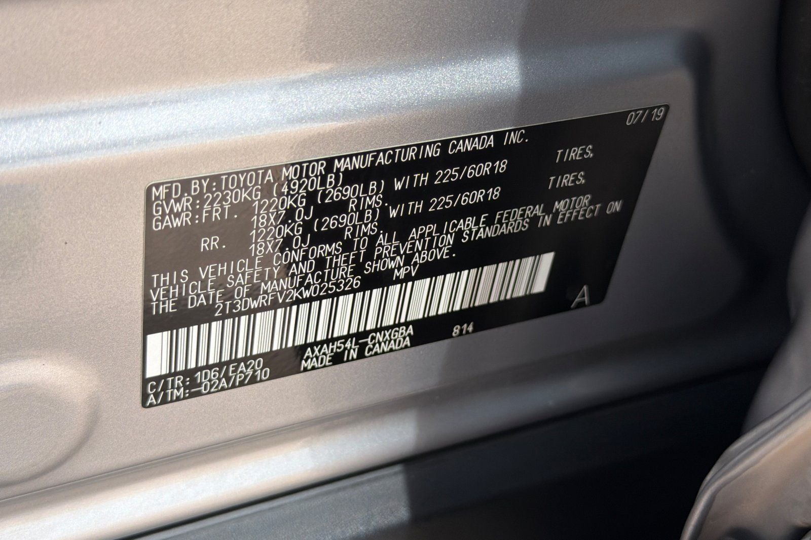 2019 Toyota RAV4 Hybrid Limited