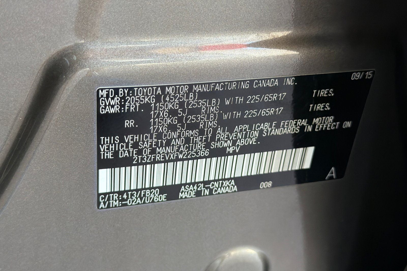 2015 Toyota RAV4 LE