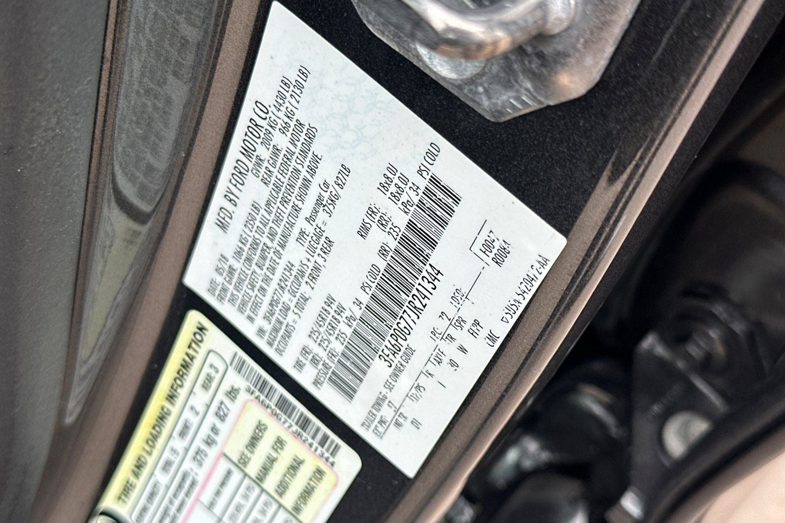 2018 Ford Fusion S