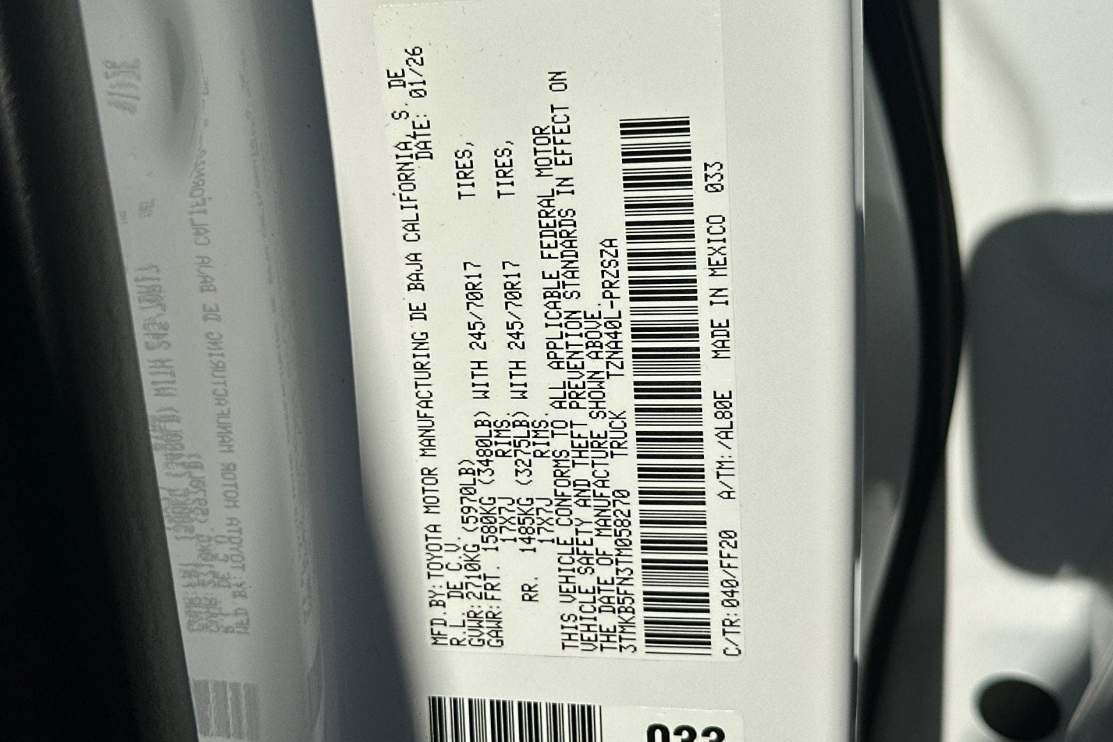 2026 Toyota Tacoma SR5 V6