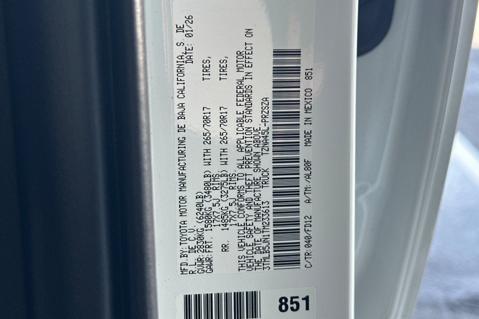 2026 Toyota Tacoma TRD Off-Road