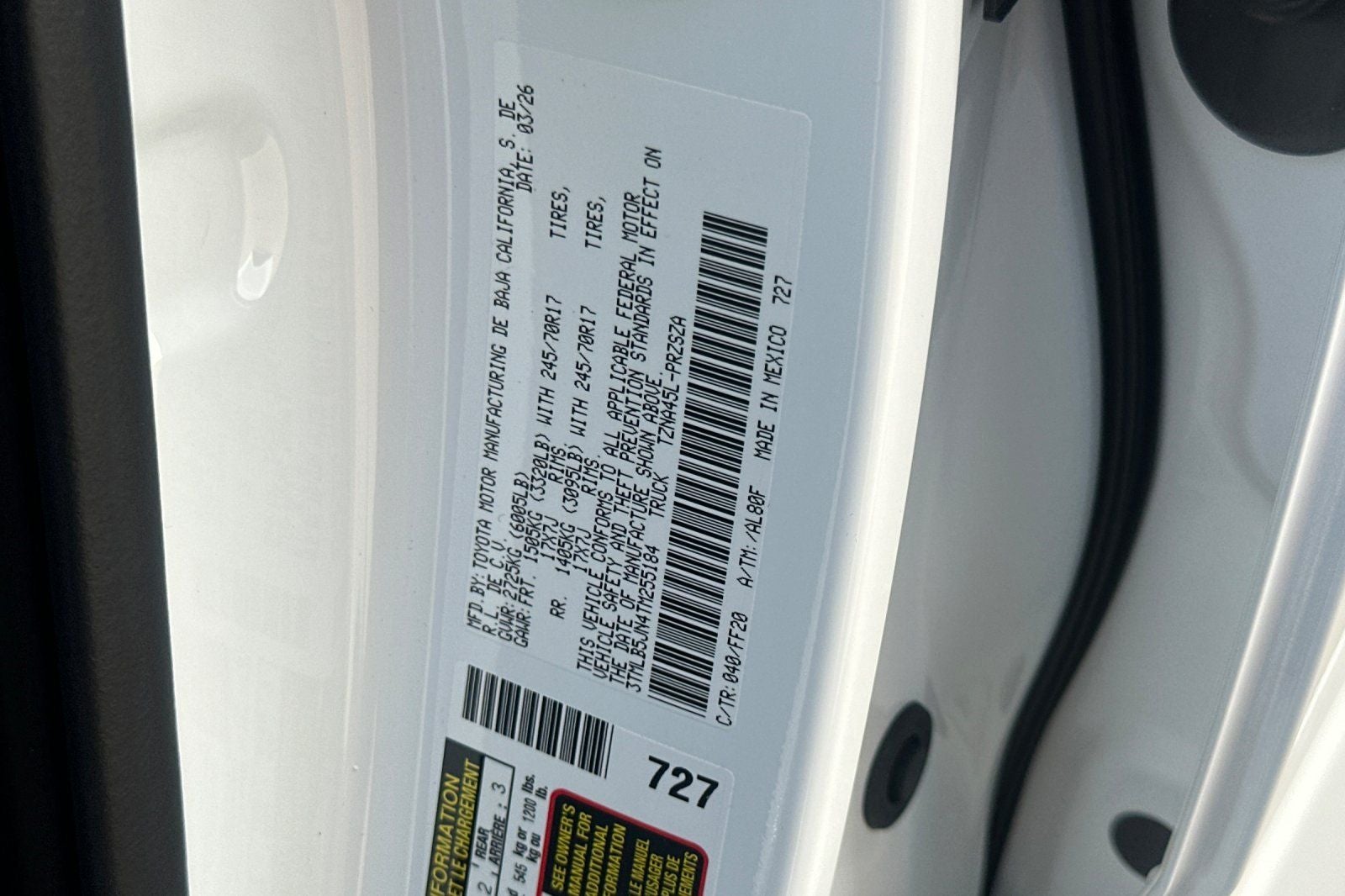 2026 Toyota Tacoma SR5