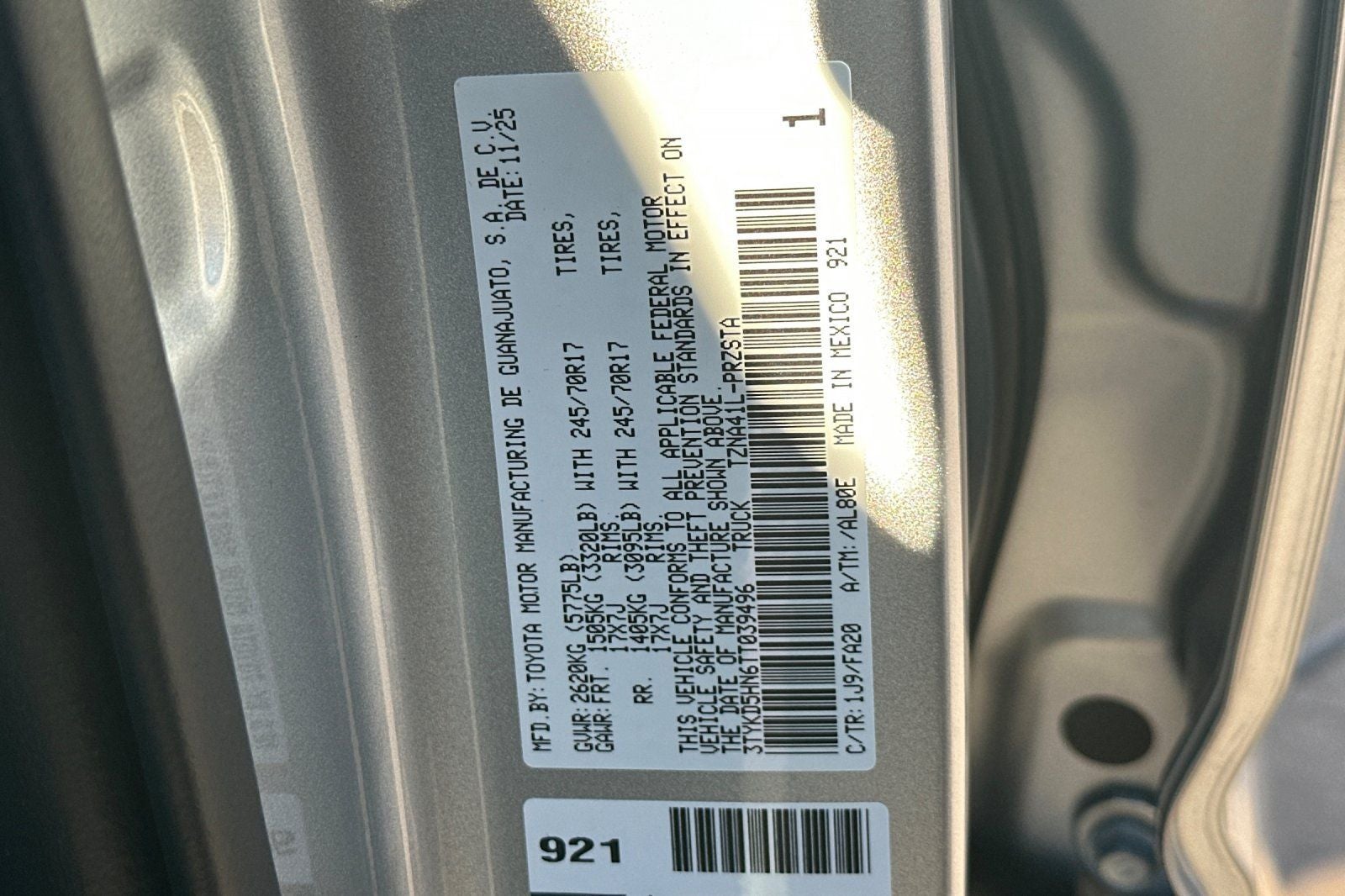 2026 Toyota Tacoma SR