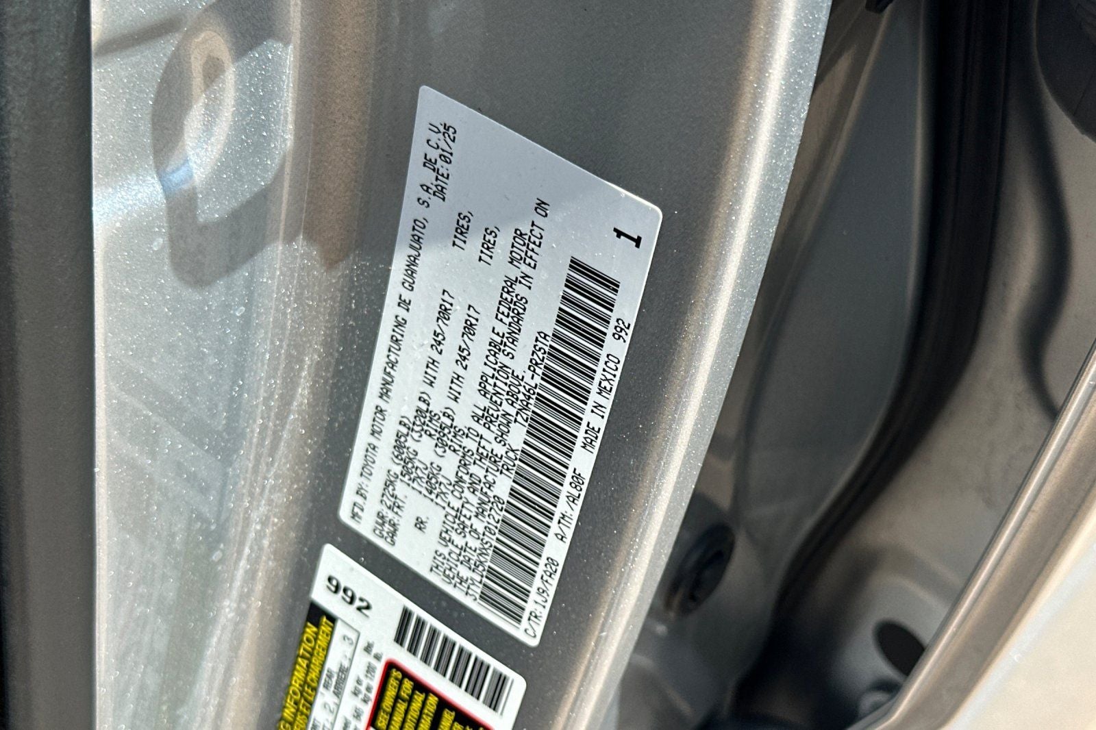 2025 Toyota Tacoma SR