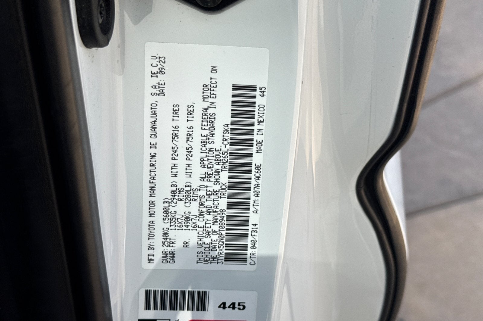 2023 Toyota Tacoma SR