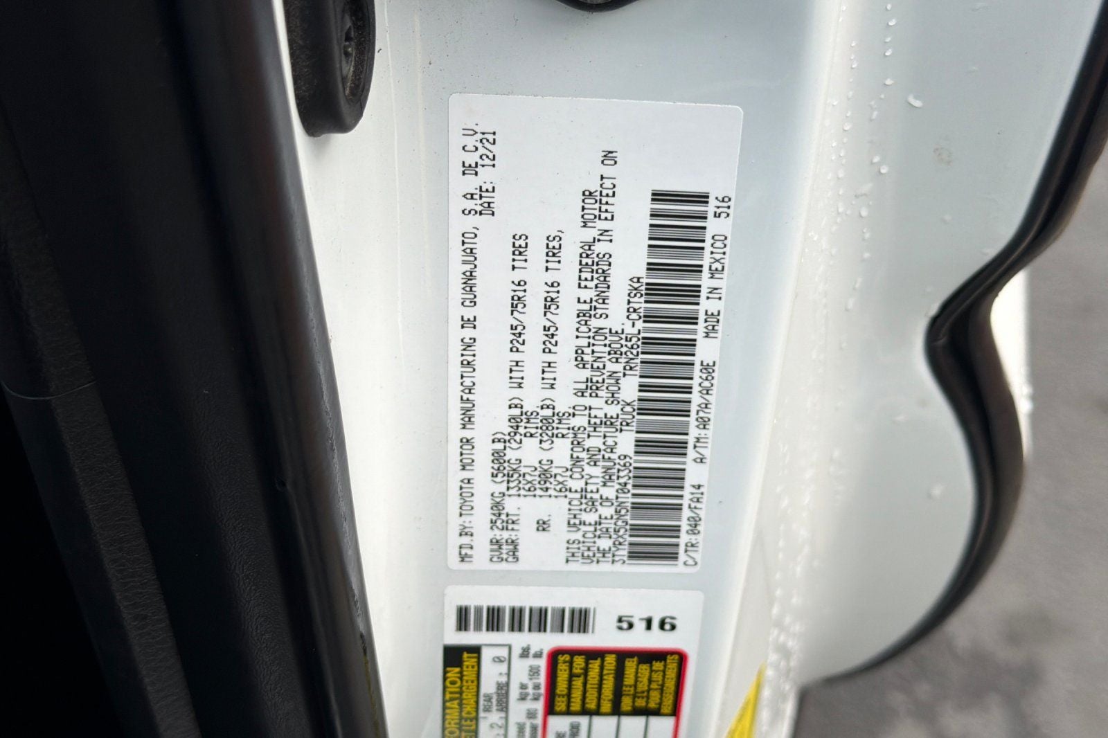 2022 Toyota Tacoma SR