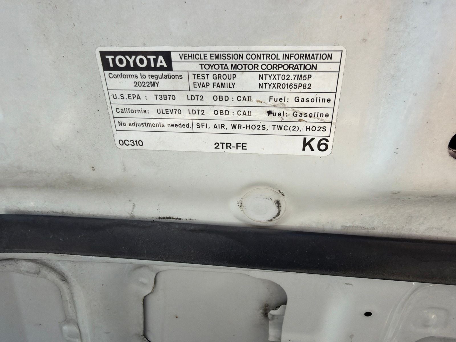 2022 Toyota Tacoma SR