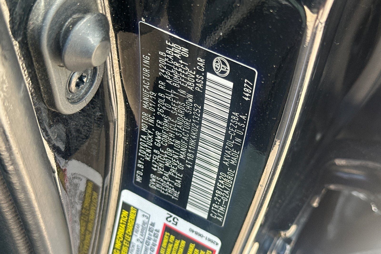 2019 Toyota Camry SE