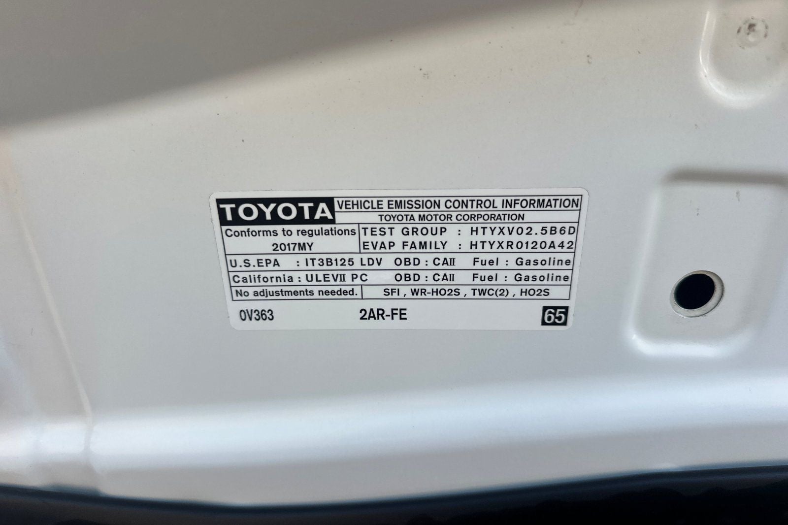2017 Toyota Camry LE