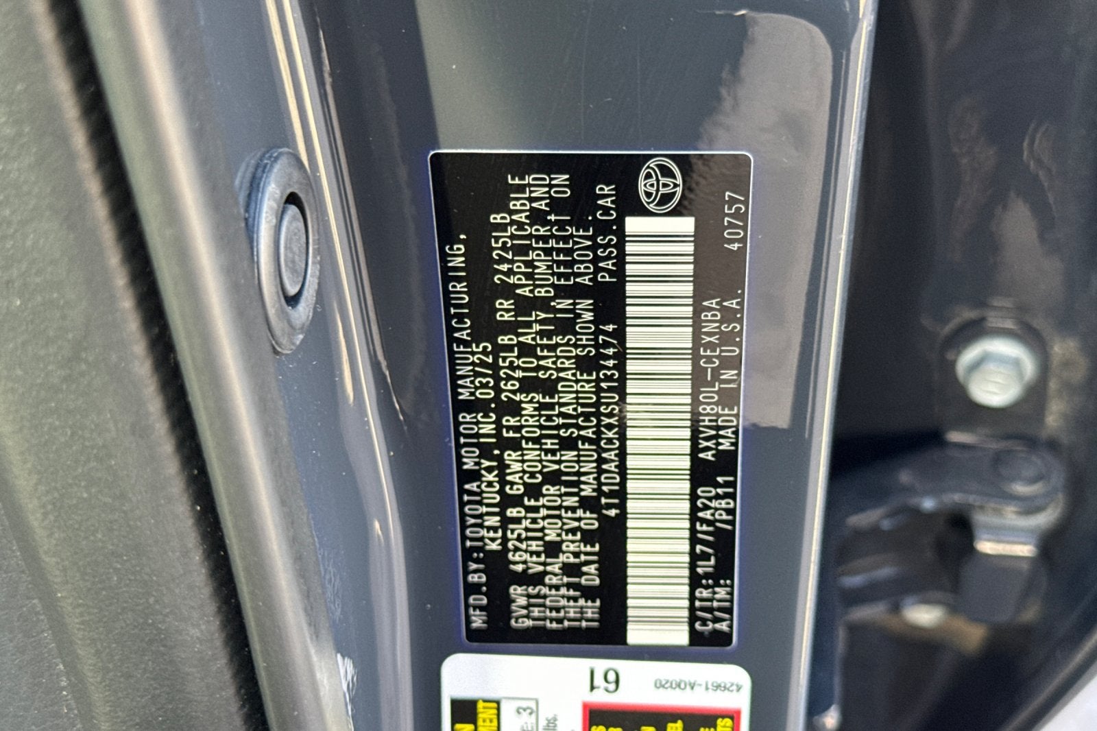2025 Toyota Camry LE