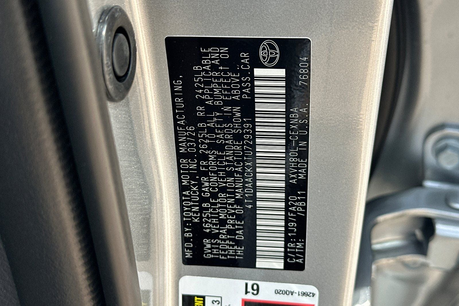 2026 Toyota Camry LE