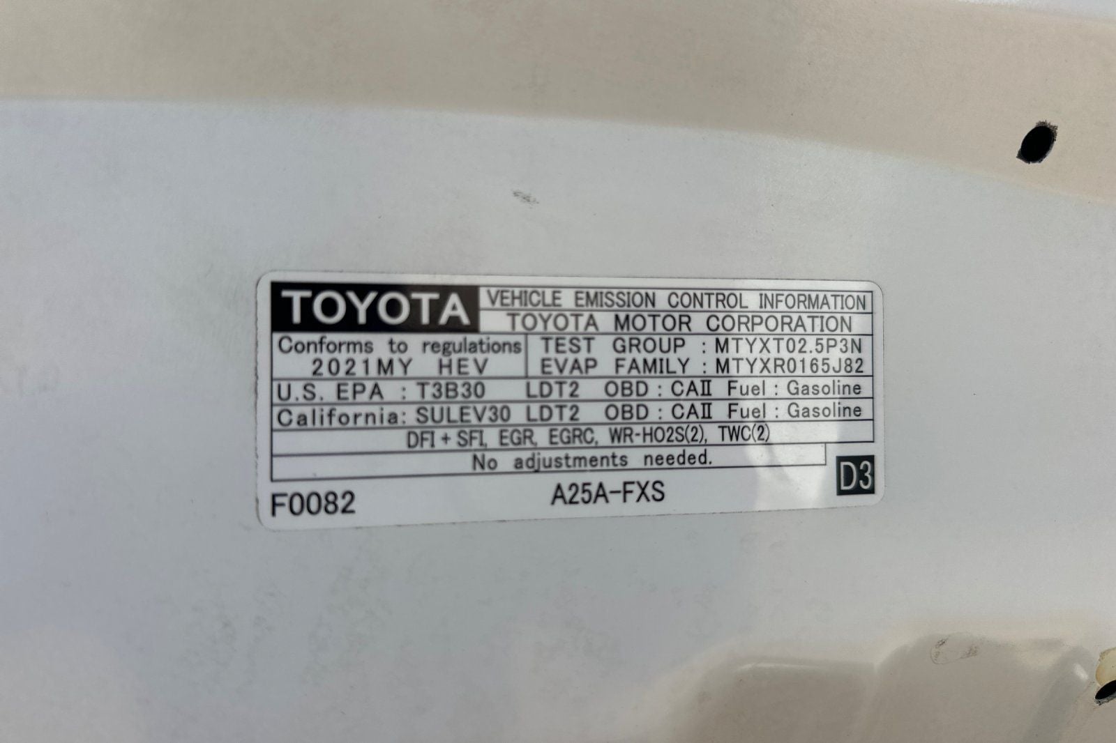 2021 Toyota RAV4 Hybrid LE