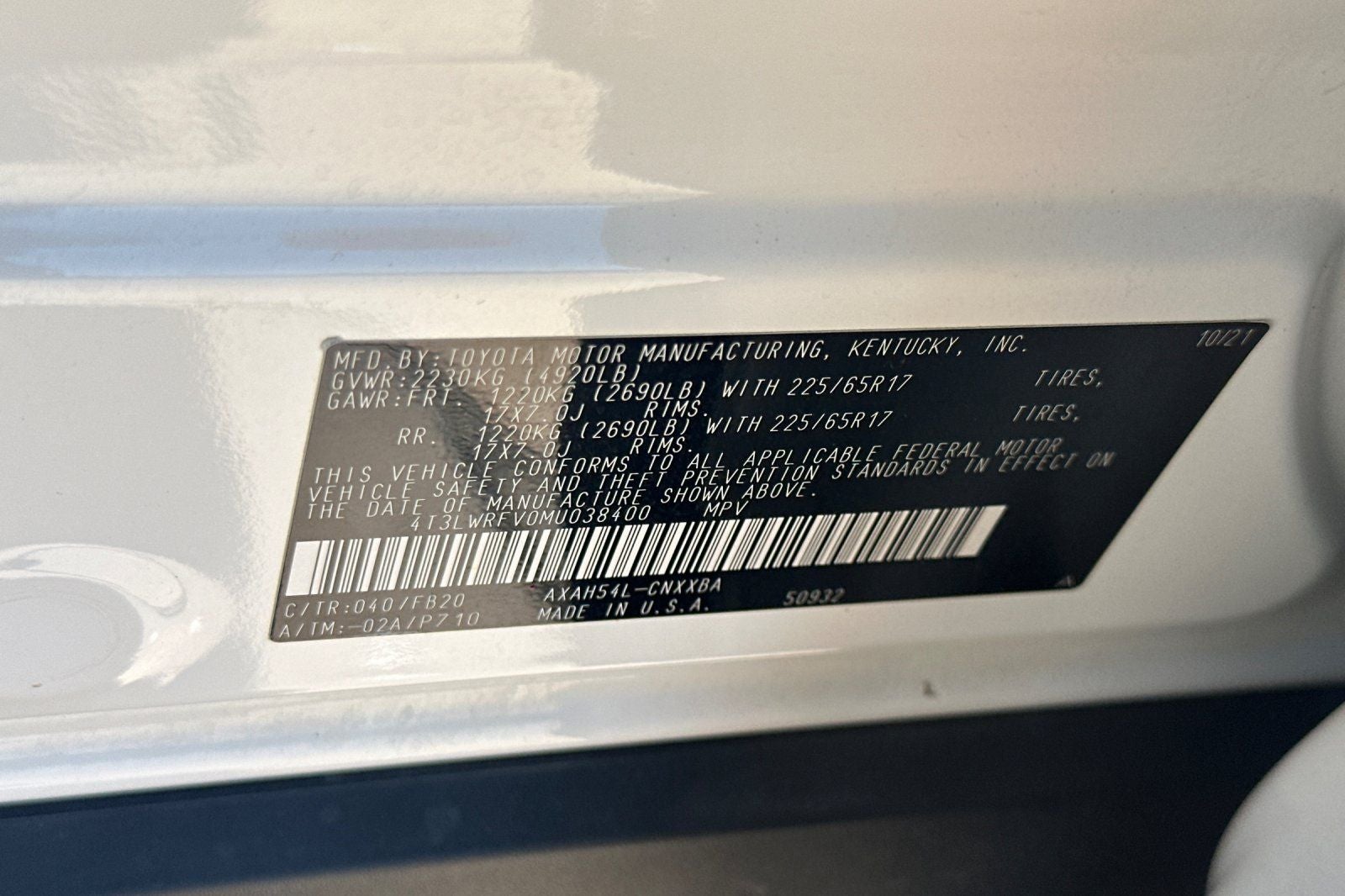 2021 Toyota RAV4 Hybrid LE