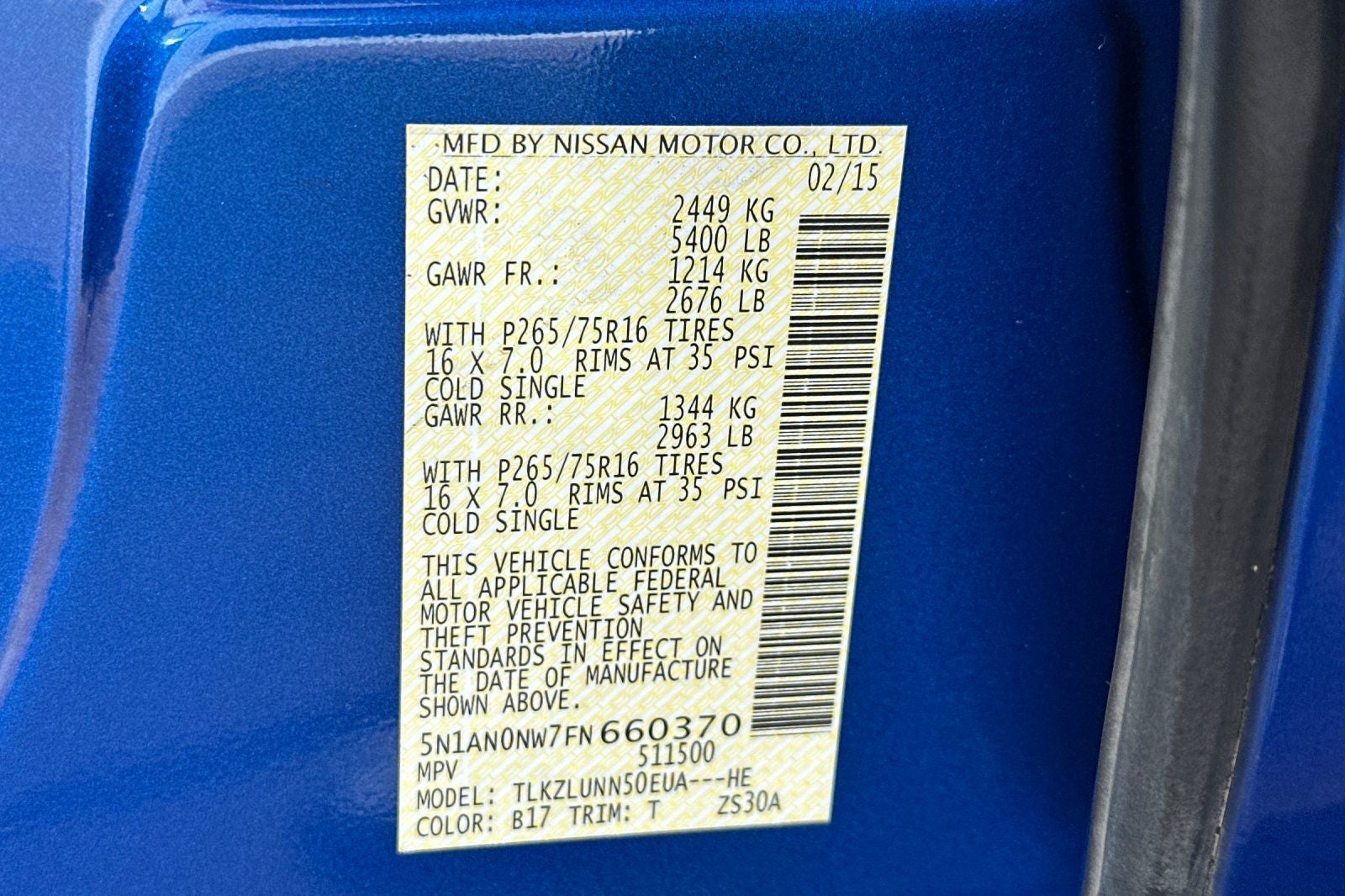 2015 Nissan Xterra PRO-4X