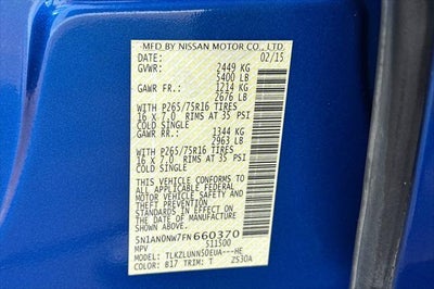 2015 Nissan Xterra PRO-4X