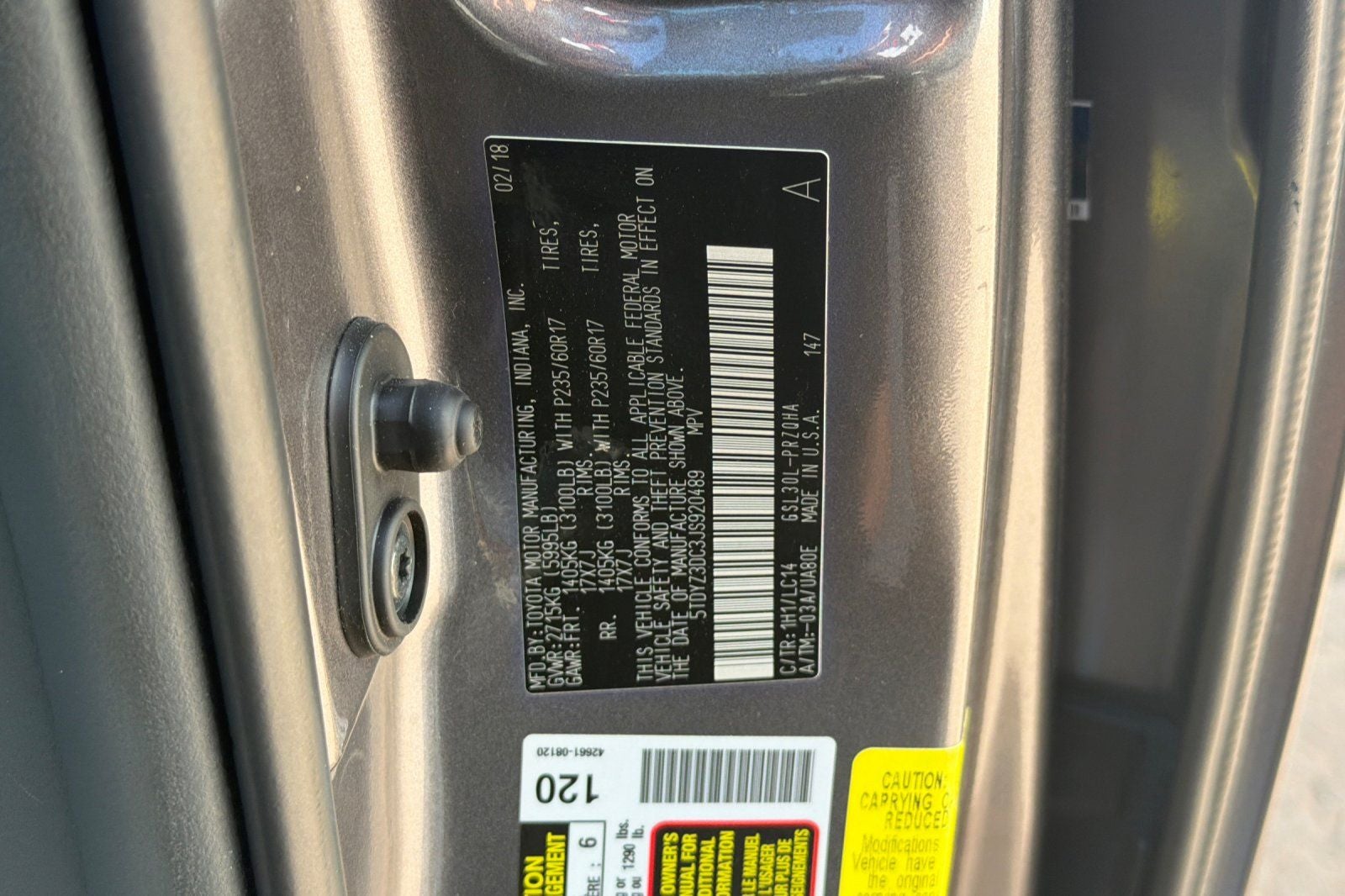 2018 Toyota Sienna XLE 8 Passenger
