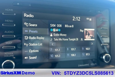 2020 Toyota Sienna XLE 8 Passenger