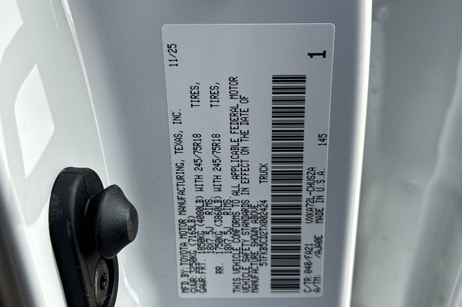 2026 Toyota Tundra SR
