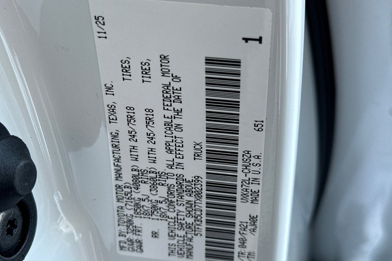 2026 Toyota Tundra SR