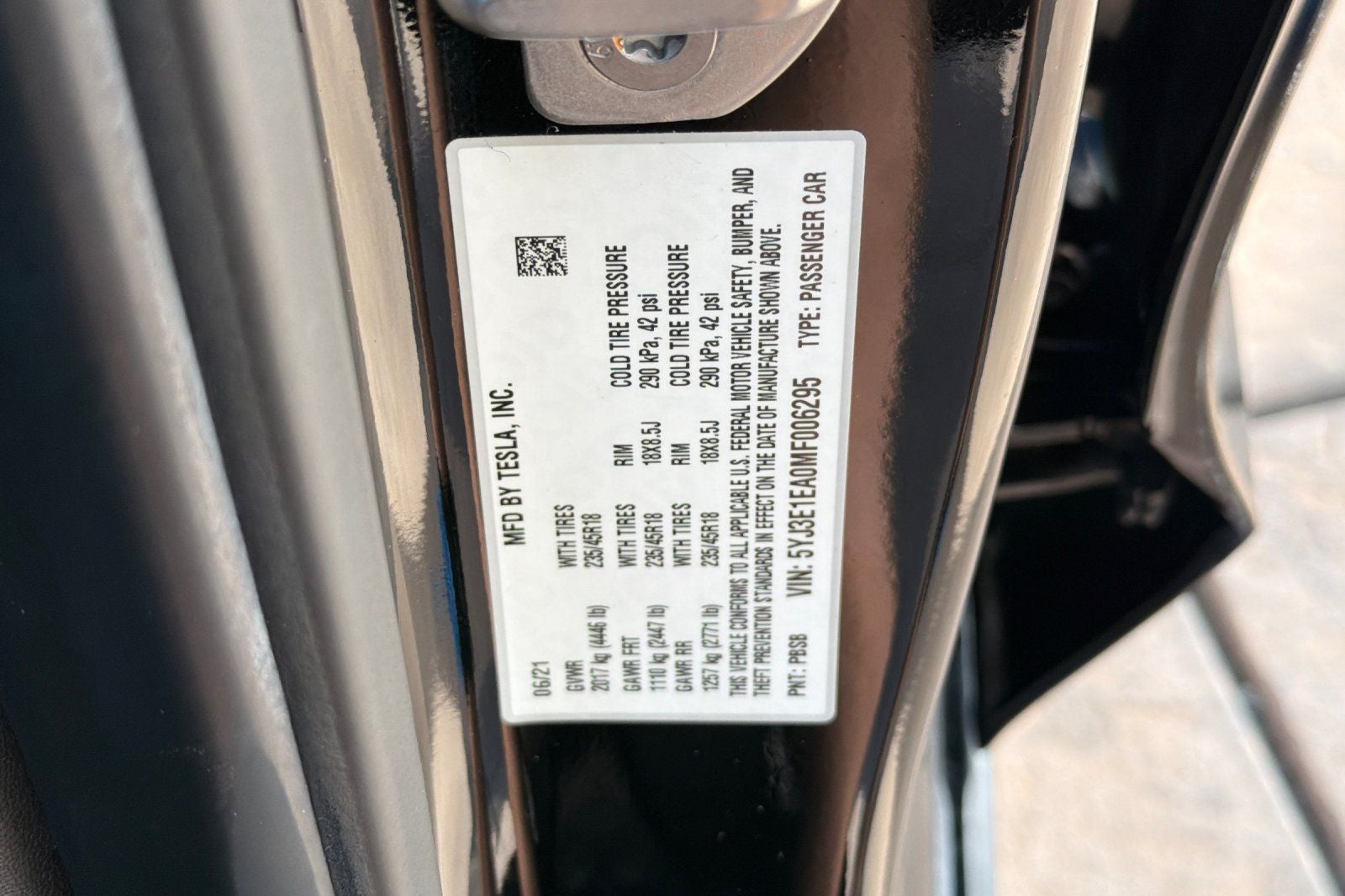 2021 Tesla Model 3 Standard Range Plus
