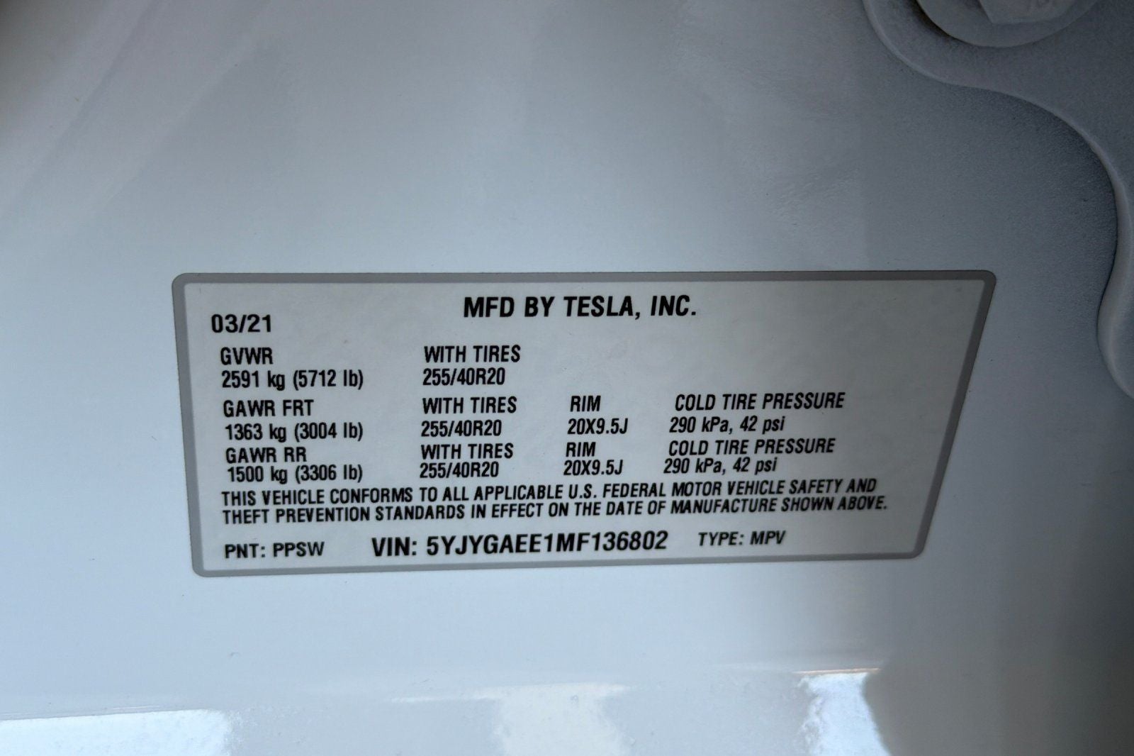 2021 Tesla Model Y Long Range