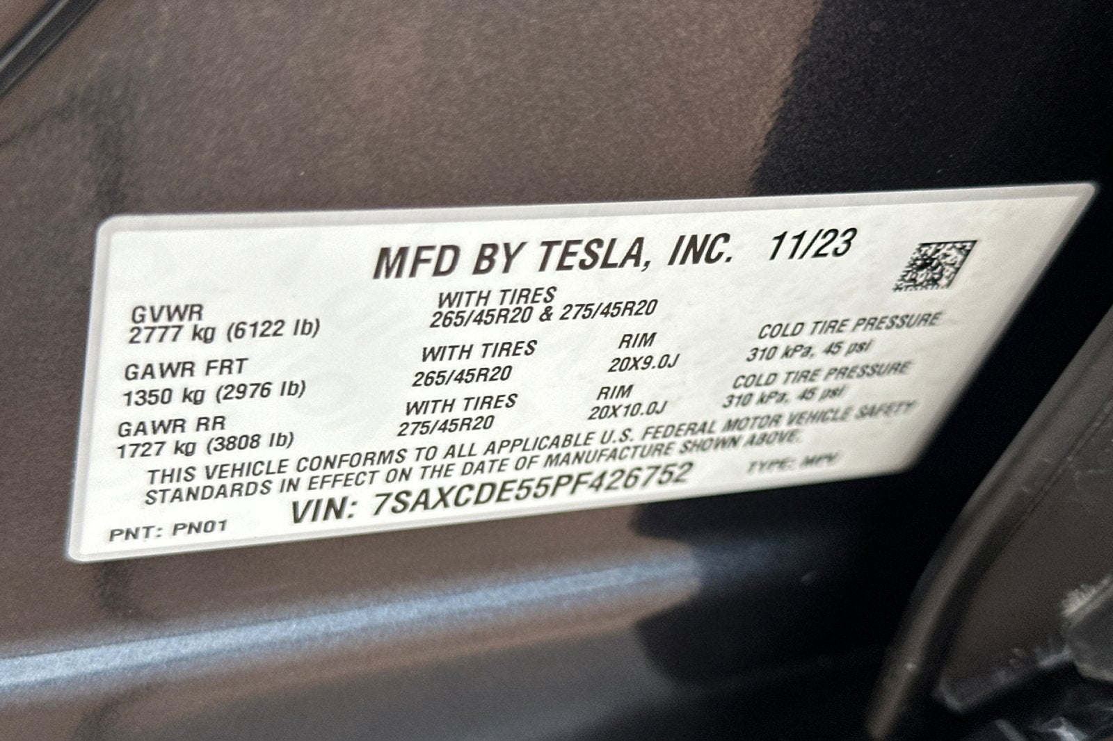 2023 Tesla Model X Standard Range