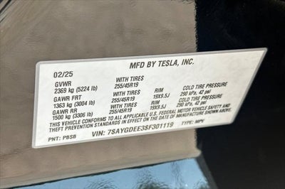2025 Tesla Model Y Long Range