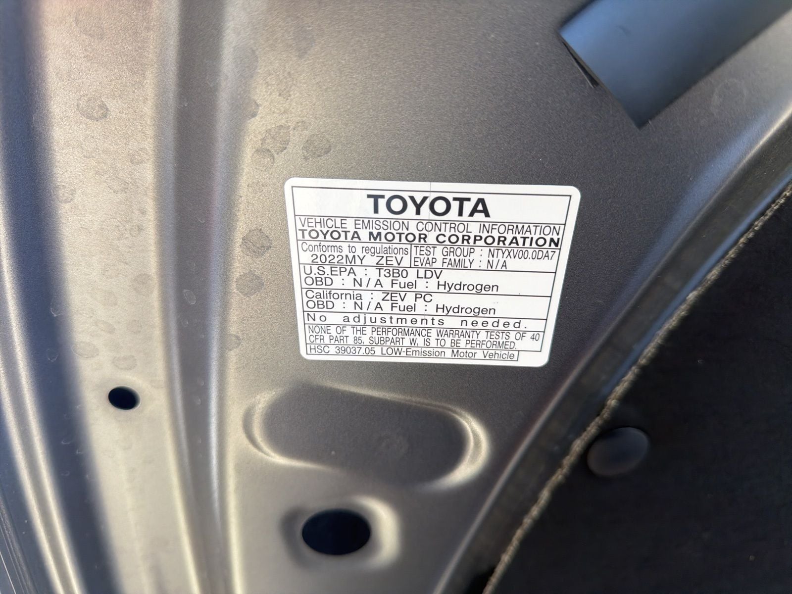 2022 Toyota Mirai XLE