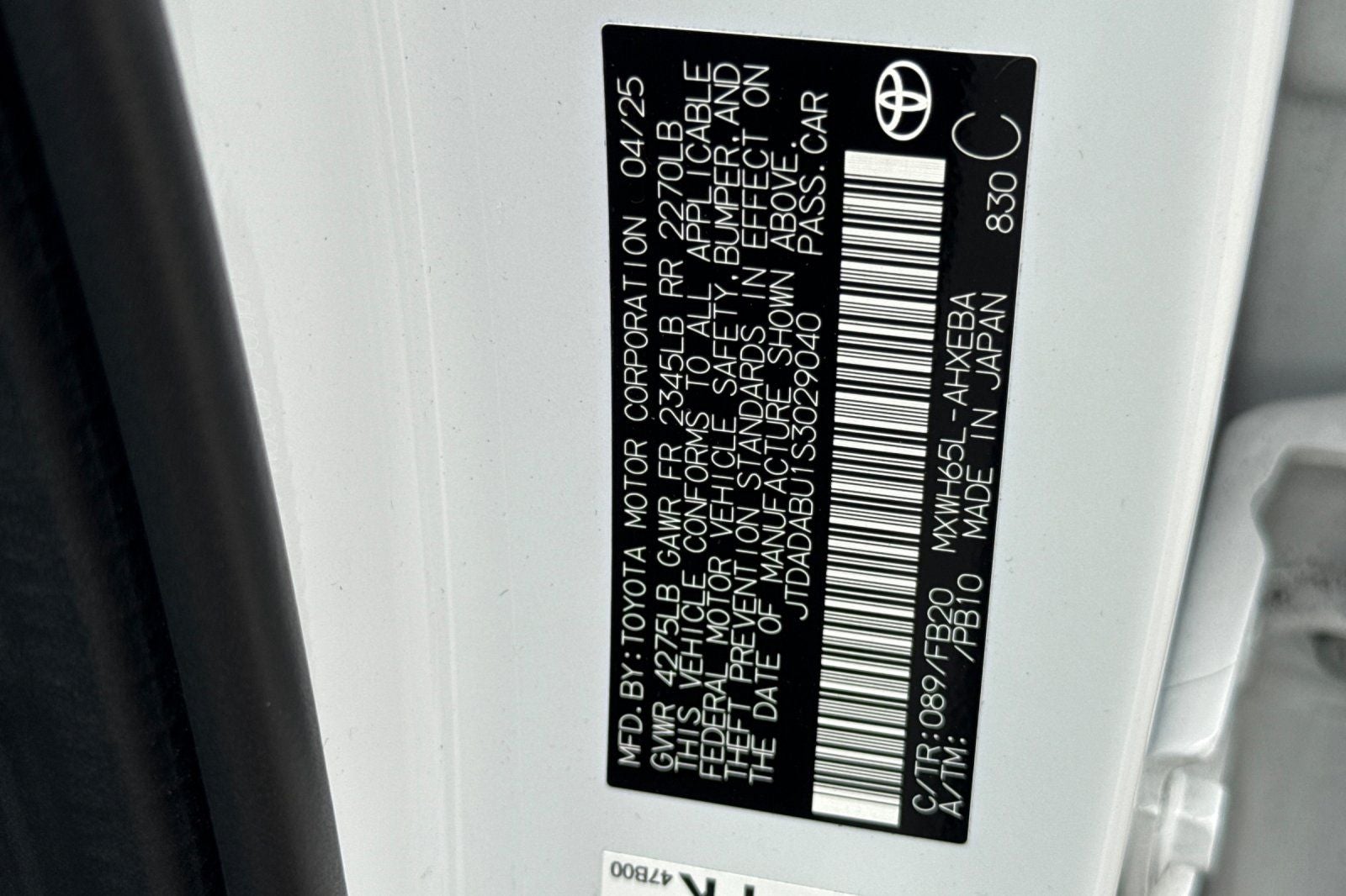 2025 Toyota Prius LE