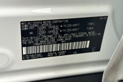 2020 Toyota RAV4 Hybrid XLE