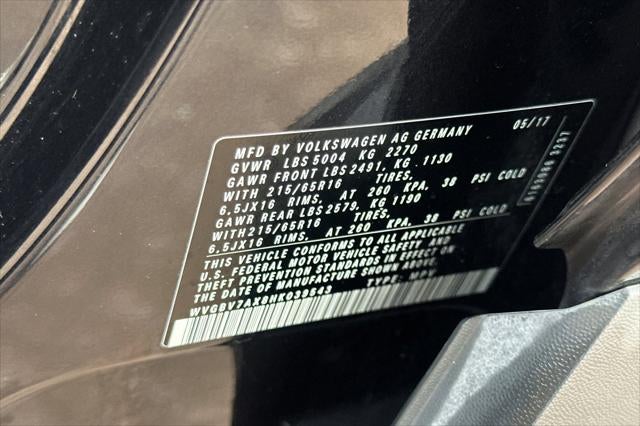 2017 Volkswagen Tiguan 2.0T S 4Motion