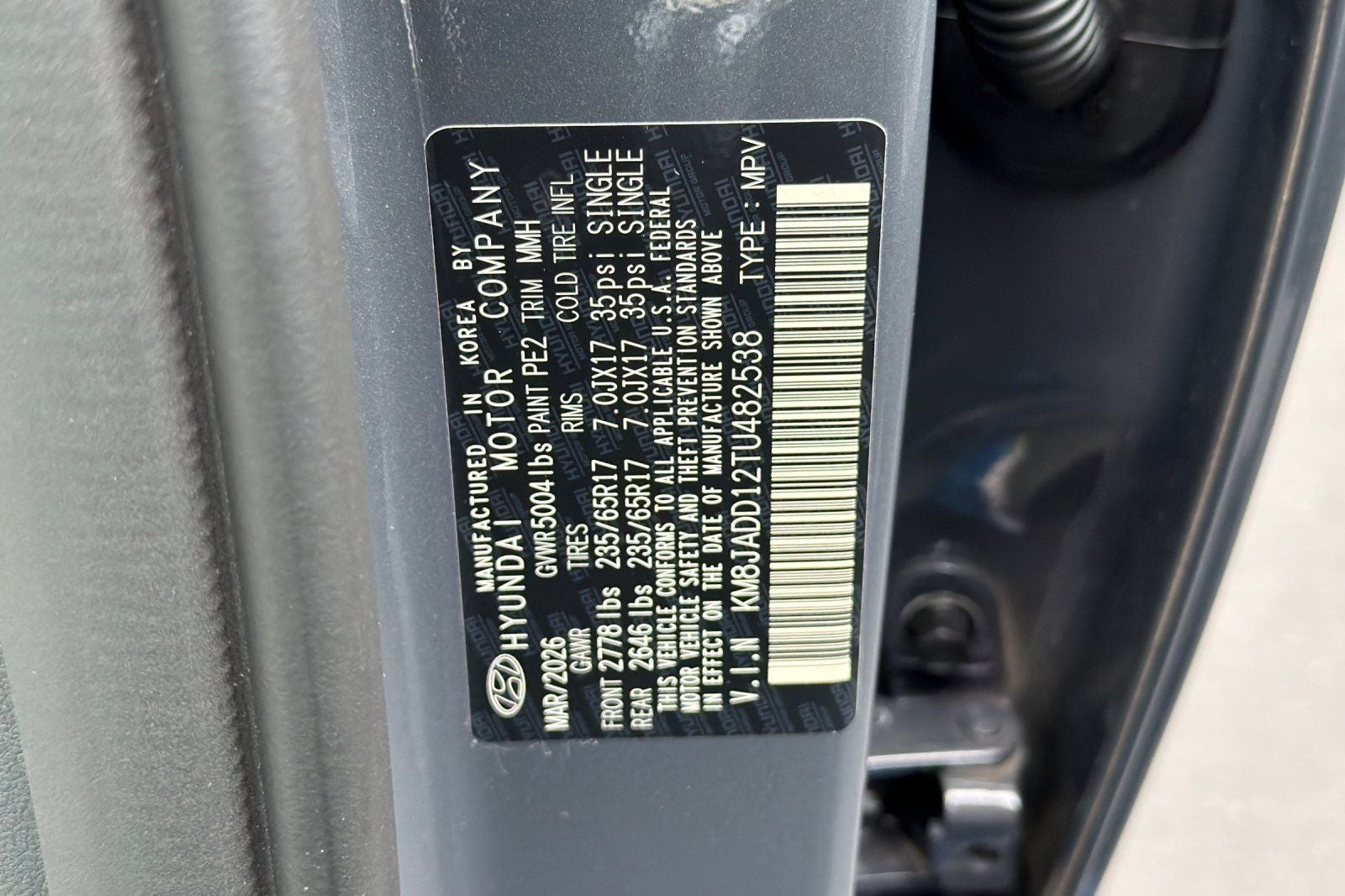 2026 Hyundai Tucson Hybrid Blue SE