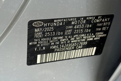 2025 Hyundai Sonata SEL Convenience