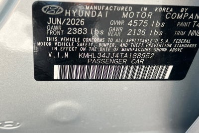 2026 Hyundai Sonata Hybrid SEL