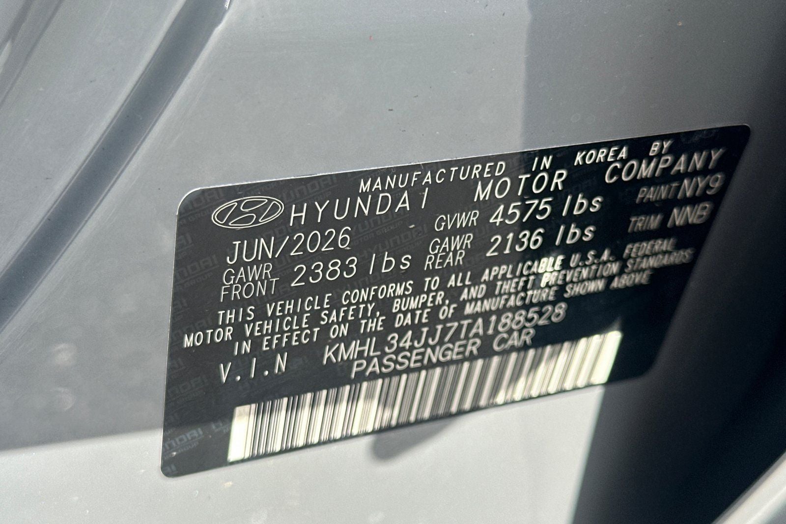 2026 Hyundai Sonata Hybrid SEL