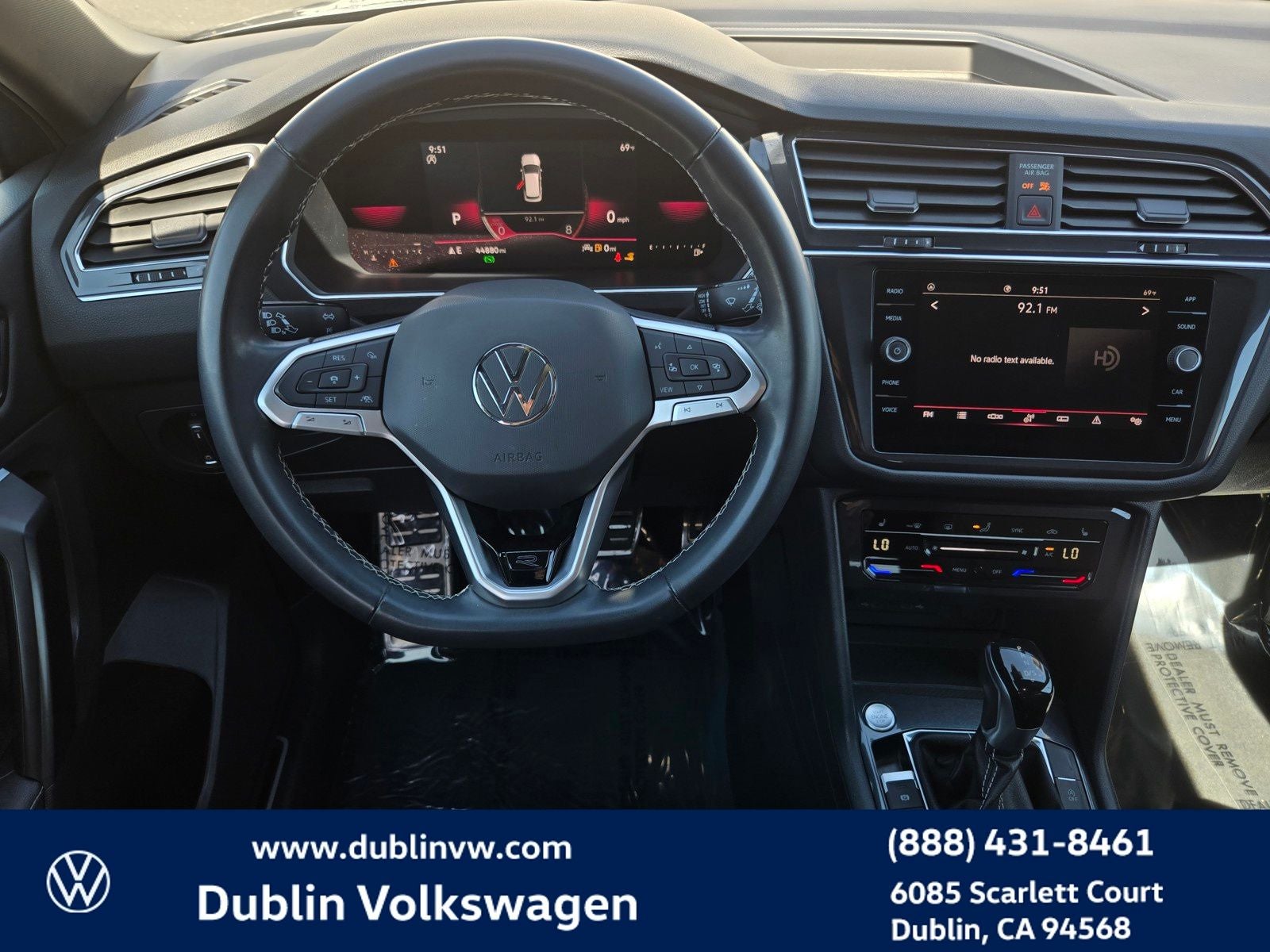 2023 Volkswagen Tiguan 2.0T SE R-Line Black
