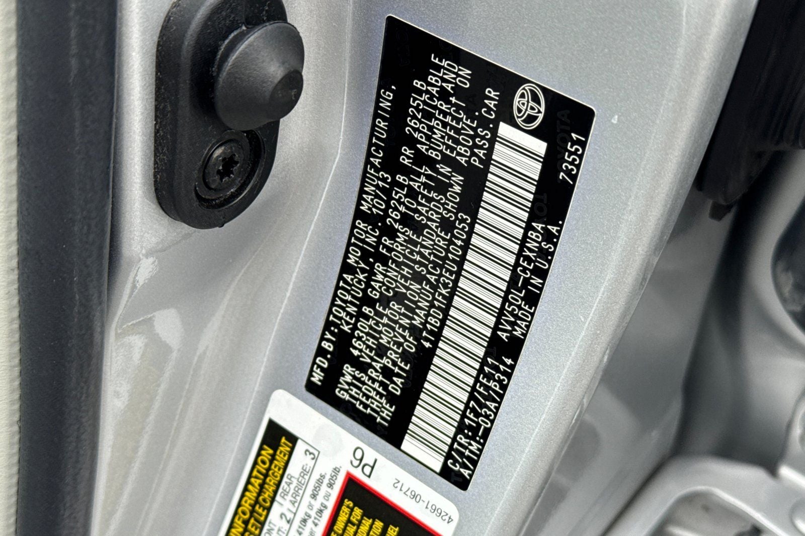 2014 Toyota Camry Hybrid LE