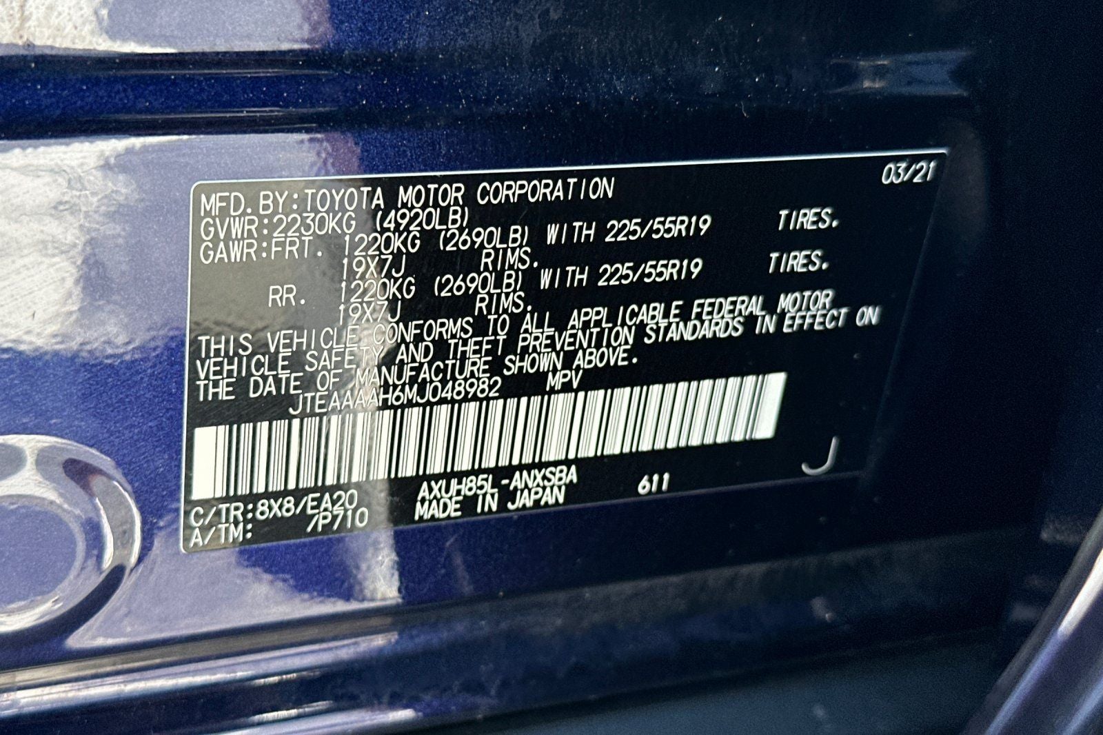 2021 Toyota Venza Limited
