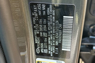 2026 Hyundai Elantra SE