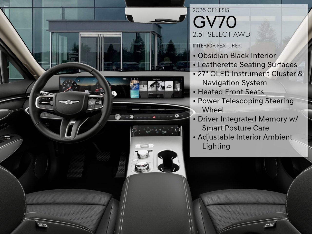 2026 Genesis GV70 2.5T SELECT