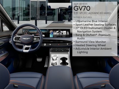 2026 Genesis GV70 3.5T SPORT ADVANCED