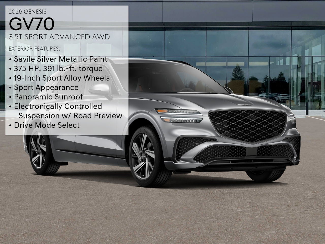 2026 Genesis GV70 3.5T SPORT ADVANCED