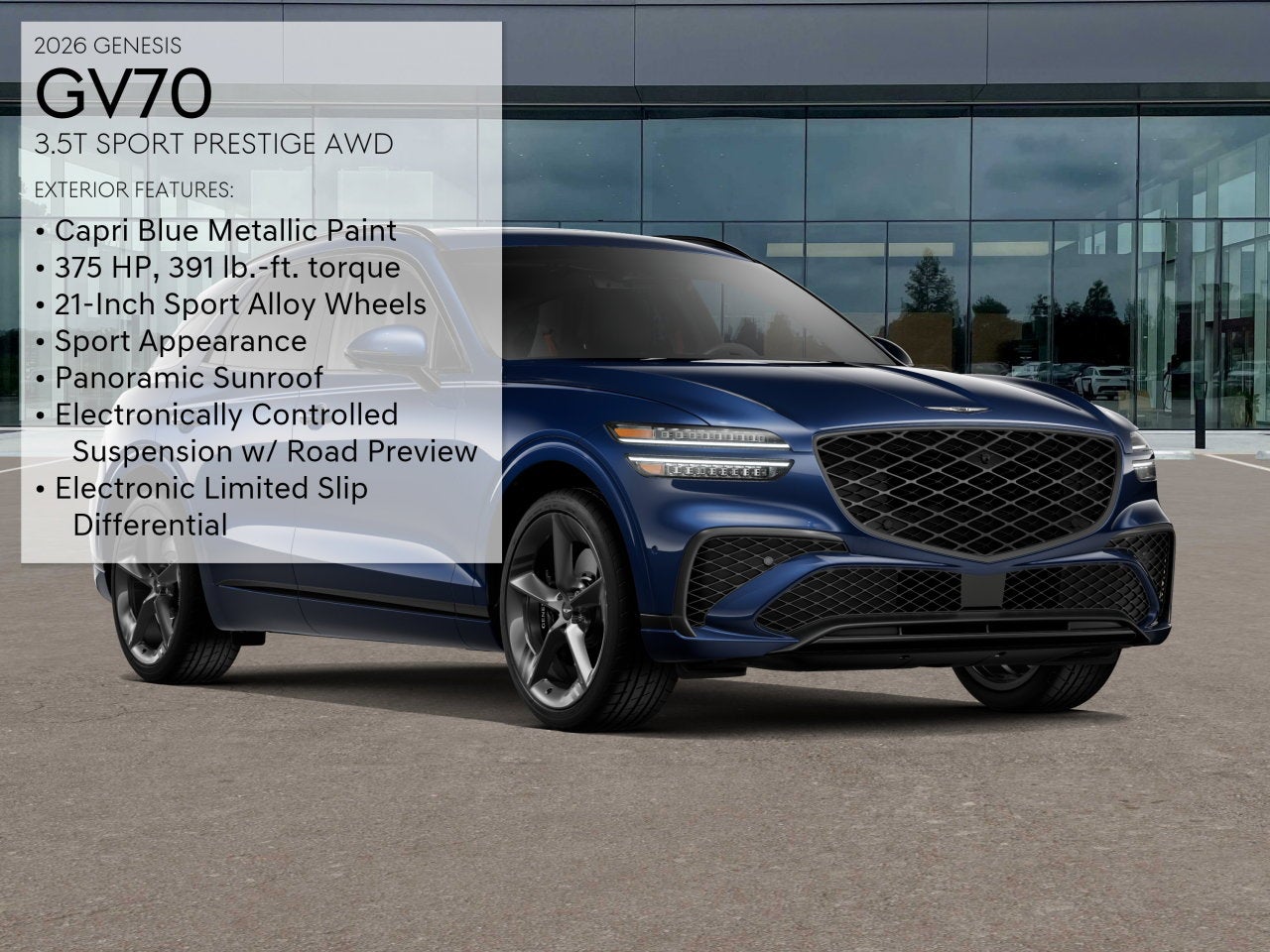 2026 Genesis GV70 3.5T Sport Prestige