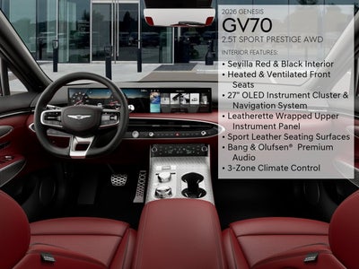 2026 Genesis GV70 2.5T Sport Prestige