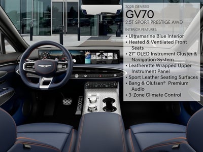 2026 Genesis GV70 2.5T SPORT PRESTIGE
