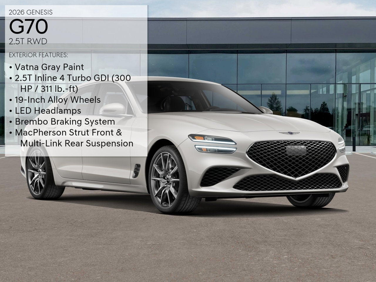2026 Genesis G70 2.5T
